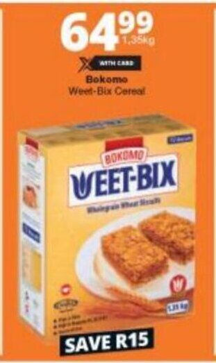 Checkers Bokomo Weet-Bix Cereal offer