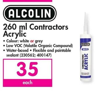 Makro Alcolin 260 ml Contractors Acrylic offer