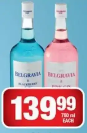 OK Liquor Belgravia Gin Asstd 750 ml offer