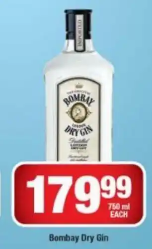 OK Liquor Bombay Dry Gin 750 ml offer