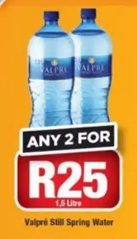OK Liquor Valpre Still Spring Water 1.5Litre offer