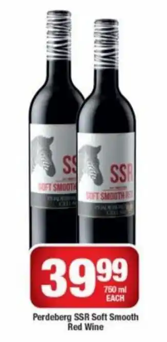 Perdeberg SSR Soft Smooth Red Wine 750 ml each