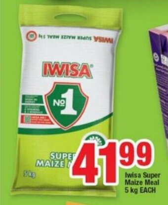 OK Foods Iwisa Super Maize Meal 5kg each offer