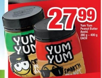 OK Foods Yum Yum Peanut Butter Asstd 380g - 400g each offer