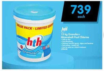 Makro Hth 15 kg Granular+ Mineralsoft Pool Chlorine offer