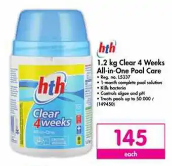 Makro Hth 1.2 kg Clear 4 Weeks All-in-One Pool Care offer