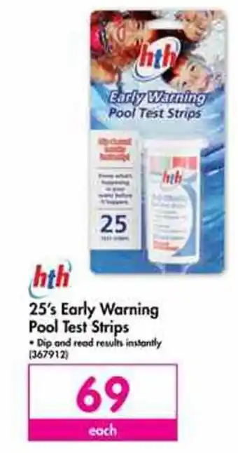 Makro Hth 25's Early Warning Pool Test Strips offer