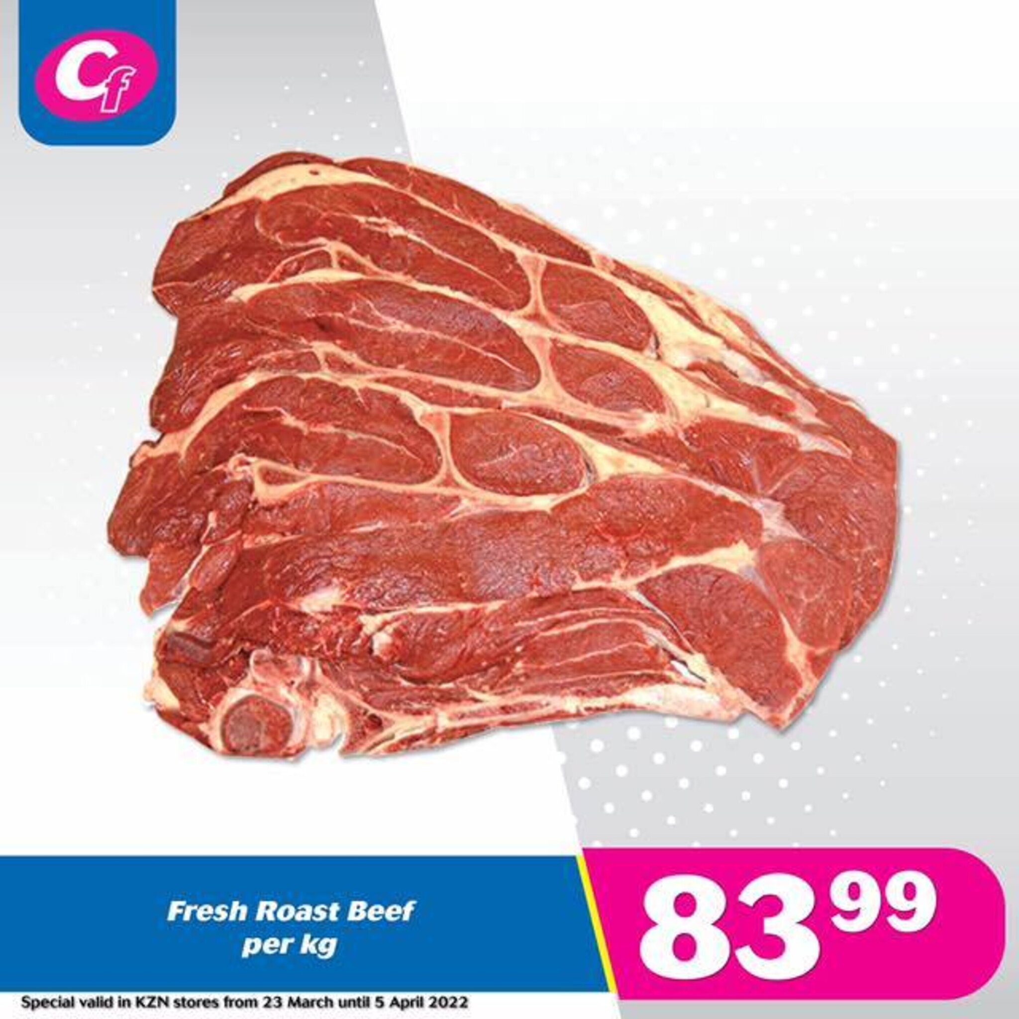 Fresh Roast Beef per kg offer at Cambridge Food