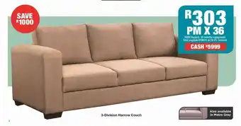 House & Home 3-Division Harrow Couch offer