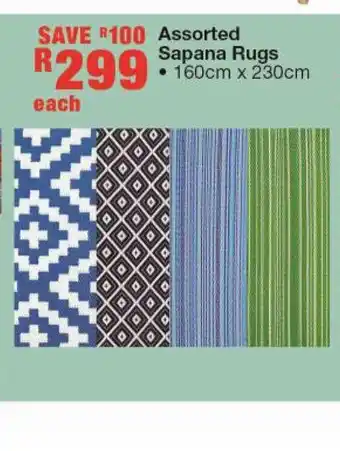 Assorted Sapana Rugs 160cm x 230cm