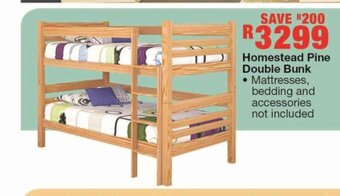 House & Home Homestead Pine Double Bunk offer