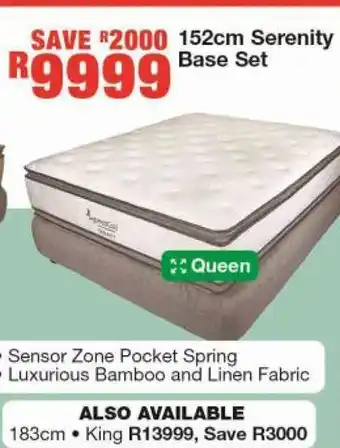 House & Home 152cm Serenity base Set offer