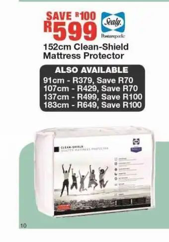 152cm Clean-Shield Mattress Protector