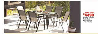 House & Home 9-Piece Sabrina Patio Suite offer