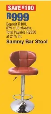 OK Furniture Sammy bar stool offer