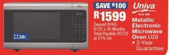 OK Furniture Metallic electronic microwave oven u28 offer