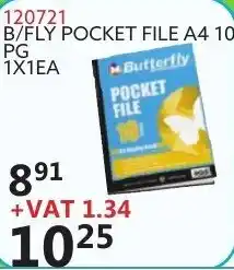 Africa Cash and Carry B/Fly Pocket File A4 10 PG offer