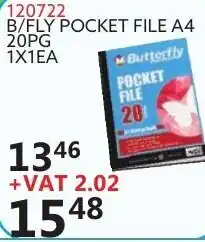 B/Fly Pocket File A4 20PG 120722