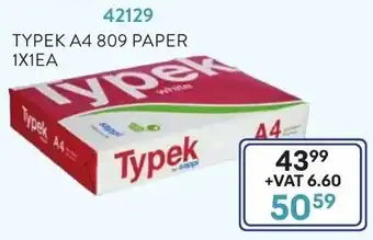 Africa Cash and Carry Typek A4 809 Paper 42129 offer