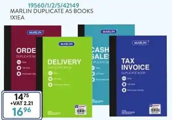 Africa Cash and Carry Marlin Duplicate A5 Books 19560/1/2/5/42149 offer