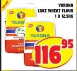 Yarona Cash And Carry Yarona Cake Wheat Flour 1 x 12.5kg offer