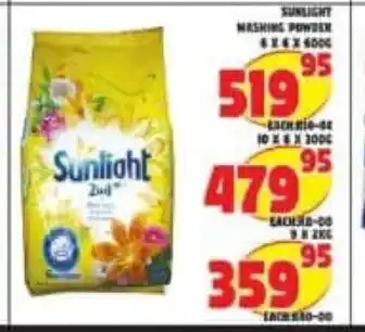 Yarona Cash And Carry Sunlight Washing Powder 9 x 2kg offer