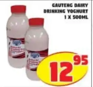 Yarona Cash And Carry Gauteng Dairy Drinking Yoghurt 1 x 500ml offer