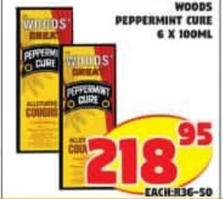 Woods Peppermint Cure 6 x 100ml