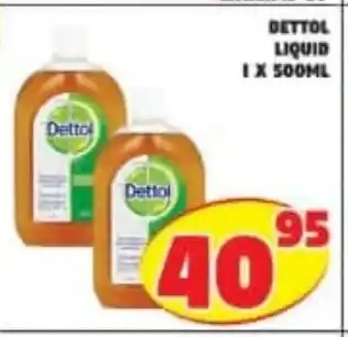 Yarona Cash And Carry Dettol Liquid 1 x 500ml offer