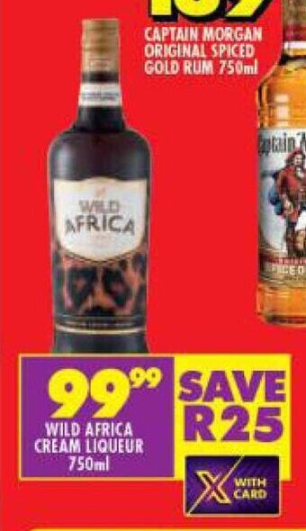 Shoprite Wild Africa Cream Liqueur 750ml offer
