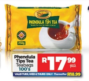 Take 'n Pay Phendula Tips Tea Teabags 100's offer