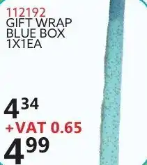 Africa Cash and Carry Gift Wrap Blue Box 112192 offer