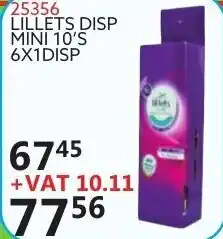 Africa Cash and Carry Lillets Disp Mini 10's 25356 offer