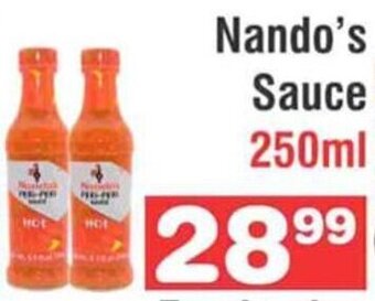 Advance Cash n Carry Nando's Sauce 250ml offer