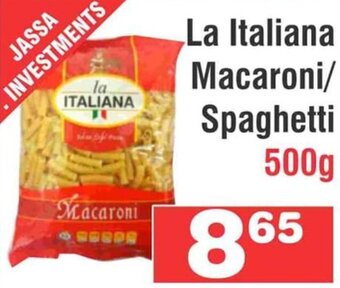 Advance Cash n Carry La Italiana Macaroni/Spaghetti 500g offer