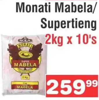 Advance Cash n Carry Monati Mabela/Supertieng 2kg x 10's offer