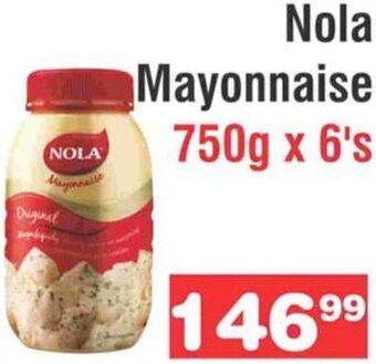 Advance Cash n Carry Nola Mayonnaise 750g x 6's offer