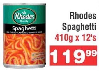 Advance Cash n Carry Rhodes Spaghetti 410g x 12's offer