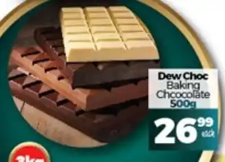 Take 'n Pay Dew Choc Baking Chocolate 500g offer