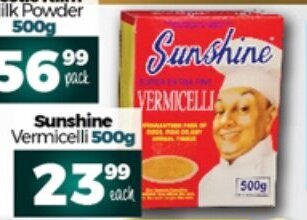 Take 'n Pay Sunshine Vermicelli 500g offer