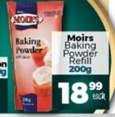 Moirs Baking Powder Refill 200g