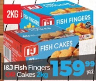 Take 'n Pay I&J Fish Fingers or Cakes 2kg offer