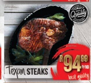 Take 'n Pay Texan Steaks offer