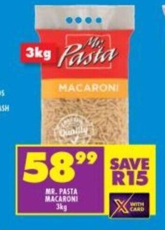 Shoprite Mr. Pasta Macaroni 3kg offer
