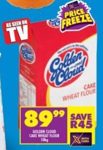 Shoprite Golden Cloud Cake Wheat Flour 10kg offer