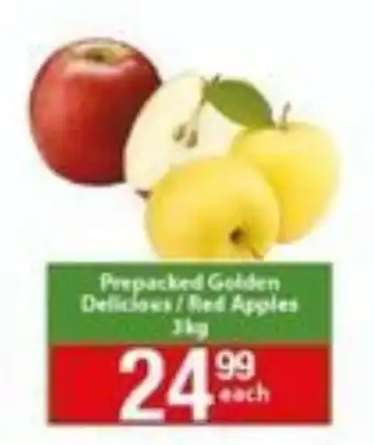 Check Save Prepacked Golden Delicious / Red Apples 3kg offer