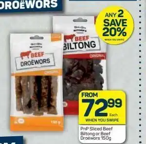 Pick n Pay Pick n pay sliced beef biltong offer