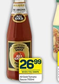 Pick n Pay All gold tomato sauce offer