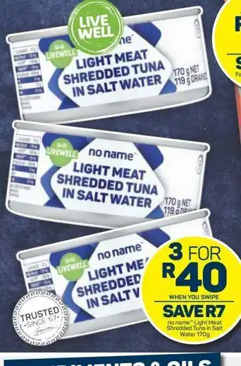 Pick n Pay Tuna in sunflower oil 3 offer