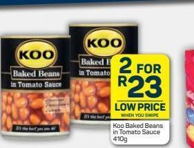 Pick n Pay Koo baked beans 2 offer